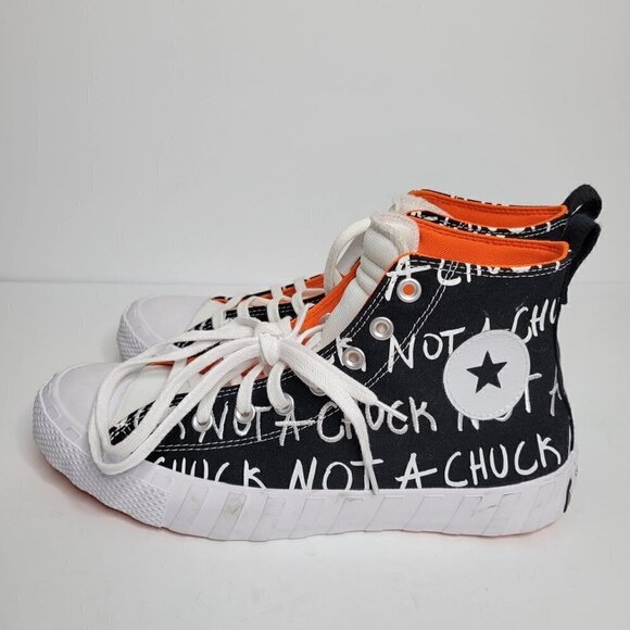 New Converse Not A Chuck Sneakers Canvas 70 High UNT1TL3D Black 10 - Picture 6 of 14